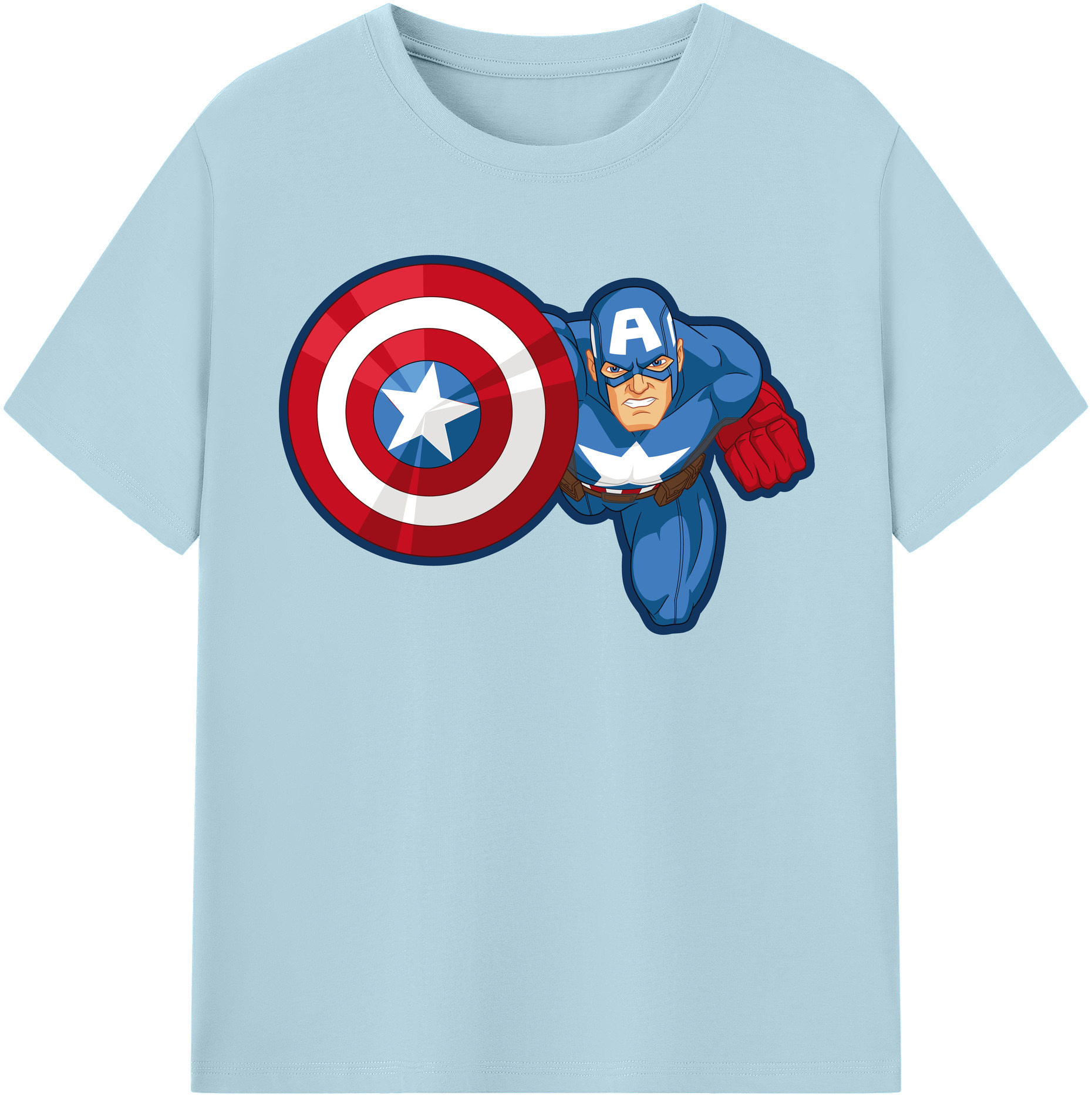 （画像用） アベンジャーズ The Avengers 綿100％半袖Tシャツ（フロントプリント）